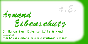 armand eibenschutz business card